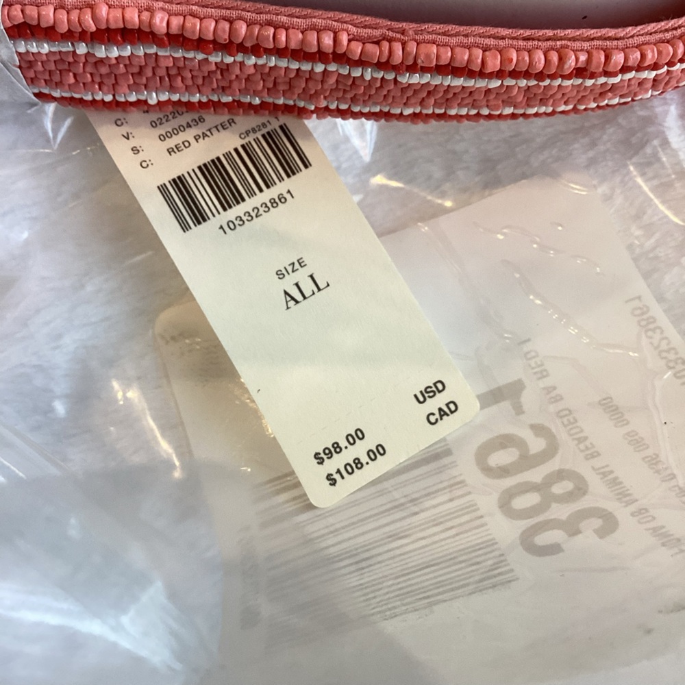 🐾Anthropologie Fiona Beaded Purse Animal Edition Bag New Dog Winter Snow Ski - Picture 10 of 10